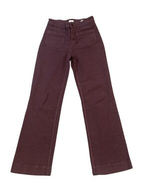 Faherty Stretch Terry Patch Pocket Pants | Maroon Brown | Size 26